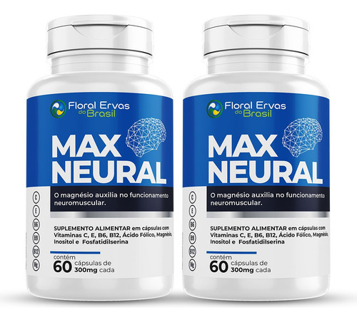 Max Neural 2x 60 Cápsulas Fosfatidilserina Inositol Vit