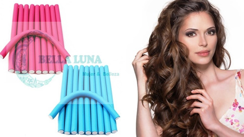 10 Tubos Roll Flexibles Ondulación De Cabello 14mm