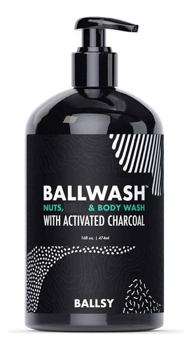 Ballsy Ballwash - Gel De Bano De Carbon Para Hombres, Gel De