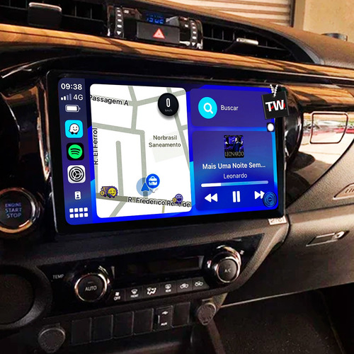 Multimidia Aikon 64gb Hilux 2017-2025 Carplay Tela 10 Poleg