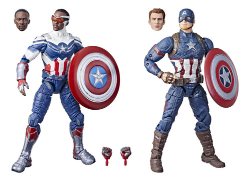 Legends Series Captain America - Paquete De 2 Figuras De St.