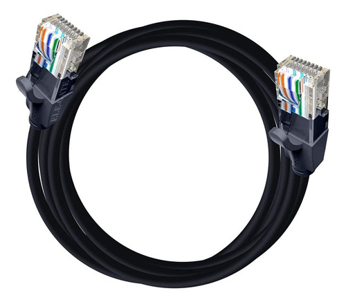 Cable Para Red Cat7 Vention Rj45 Ethernet Utp Negro 3 Metros