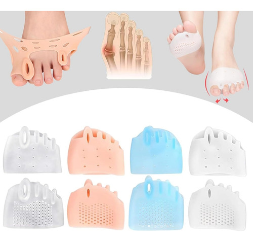 4 Pares De Separadores De Dedos De Silicona