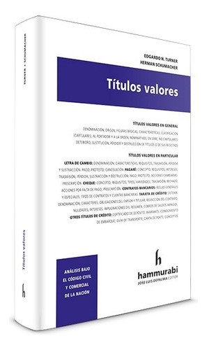 Titulos Valores Edgardo Turner