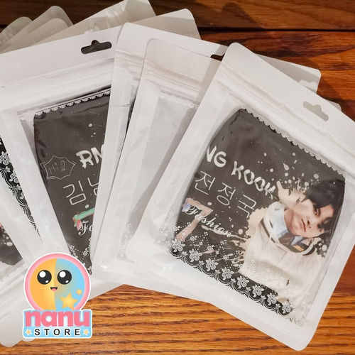 Imagen 2 de 2 de Cubrebocas/tapabocas De Algodón De Kpop Bts