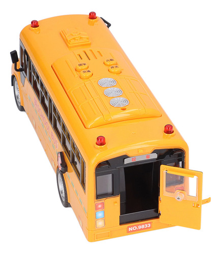Figura Amarilla De Plástico, Modelo Autobús Escolar, Vehícul
