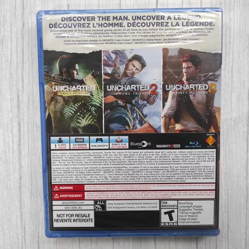 Jogo Uncharted: The Nathan Drake Collection - PS4