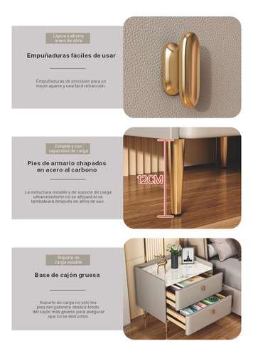 50cm Buros Para Recamara Mesa De Noche Cómoda Organizador