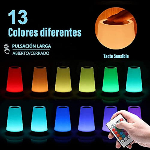 Wh Luz Nocturna Atmósfera Colorida Grano Madera Control