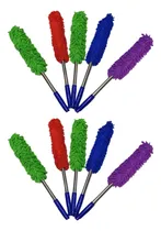 Comprar 10 Plumeros Microfibra Mango Metalico Auto Camioneta Hogar