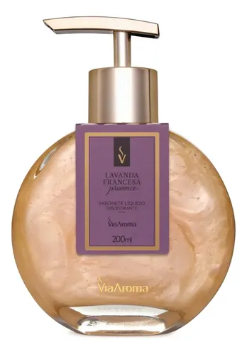 Sabonete Líqui. Desodorante Lavanda Francesa Via Aroma 200ml
