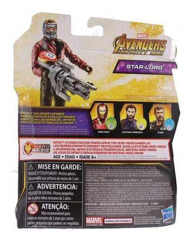 Hero Vision Star Lord - Com Joia Do Infinito