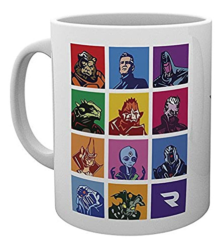 , Master Of Orion, Cuadrados, Taza, Madera, Multicolor, 15 X