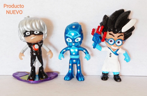 Muñecos Héroes En Pijamas Pjmask 6 Personajes Y Accesorios