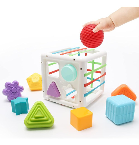 ~? Uniwa Shape Sorter Baby Toys, Montessori Toys Para 1-3 Añ