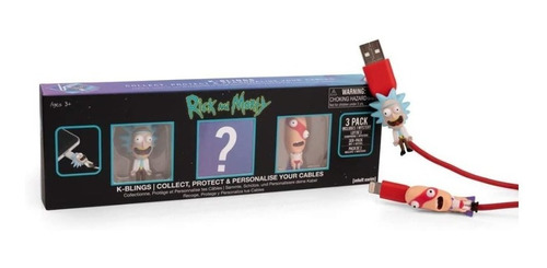 Rick & Morty K-bling Protector Personaliza Cable Usb