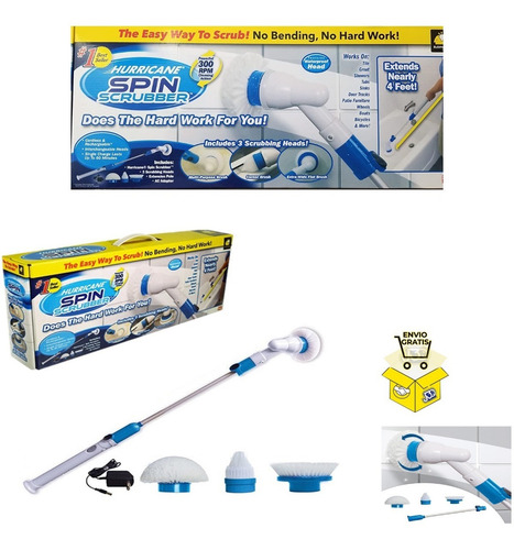 Imagen 1 de 1 de Sopapo Escobillas Limpieza Multiuso Wc Cocina Eléctrico Baño
