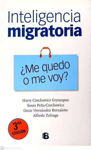 Libro Inteligencia Migratoria De Harry Czechowicz Grynszpan