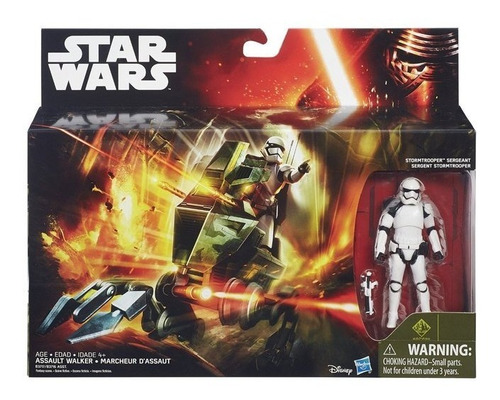 Imagen 1 de 4 de Star Wars Vehículo De Asalto Walker Y Figura Stormtrooper 
