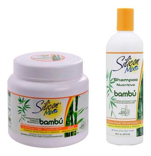 Kit Mascara Silicon Mix Bambu 1 Kg + Shampoo 473ml
