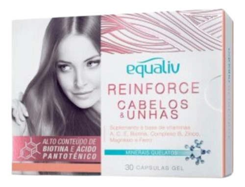 Kit C3 Suplemento Reinforce Cabelos E Unhas - Equaliv