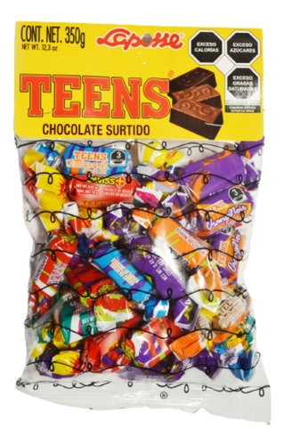 Chococlate Teens Surtido Con 350gr
