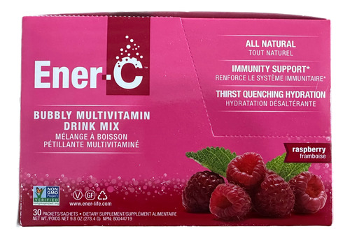 Ener C Multivitamin Drink Mix Raspberry 30pack