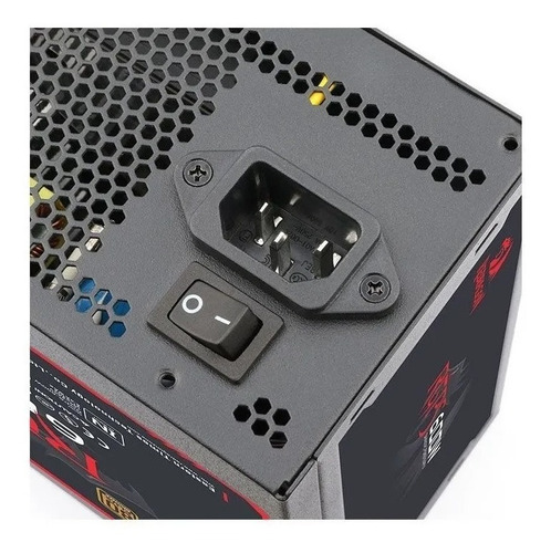 Fonte Redragon 600w, 80 Plus Bronze, Pfc Ativo, Full Mod Cor Preto