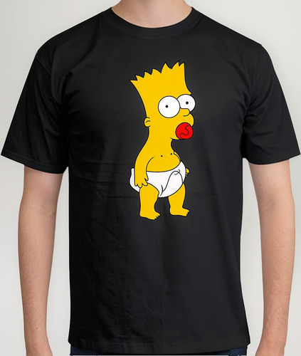 Playera T-shirt Los Simpson Bart Bebe