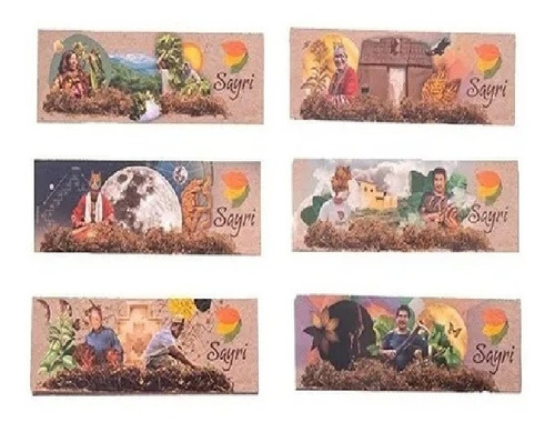 Imagen 3 de 4 de Papel Sedas Lion Rolling Circus Sayri Organico Caja 18 Unid