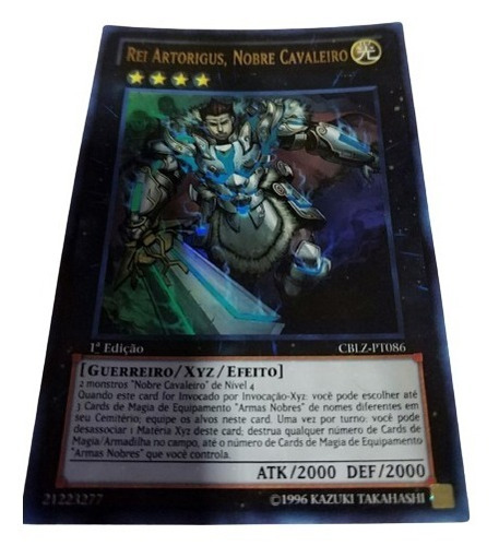 Yu-gi-oh!  Rei Artorigus Nobre Cavaleiro Cblz-pt086