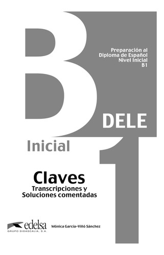 Libro Preparaciã³n Al Dele B1 - Libro De Claves (ed. 2013...