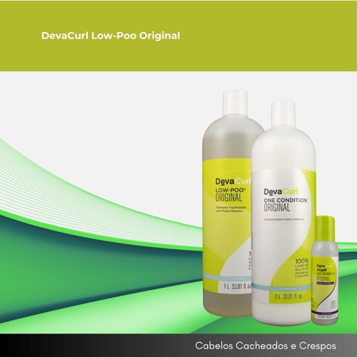 Devacurl Low-poo Original Kit Salão (3 Produtos)