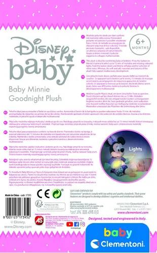 Minnie Buenas Noches Lampara Musical Disney Baby Clementoni Minnie Buenas Noches Lampara Musical Disney Baby Clementoni