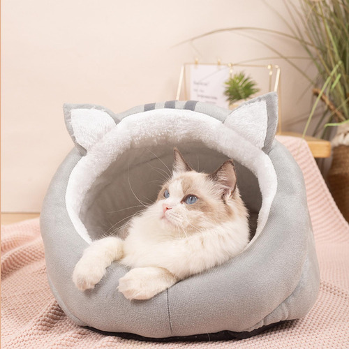 Lindo Nido Para Gatos Semicerrado, Cama Para Mascotas De S