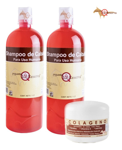 2 Shampoo Yeguada La Reserva + Colágeno Grande