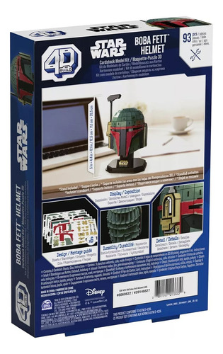 Rompecabezas 4d Build Casco Boba Fett Star Wars Spin Master