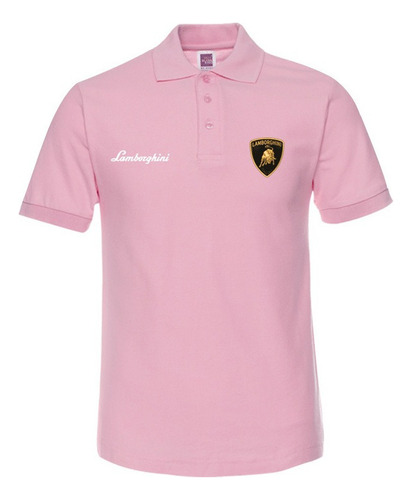 Camiseta De Manga Corta Lamborghini Polo Deportivo De Golf A