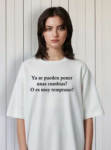 Remera Ya Se Puede Poner Cumbia Personalizada Unisex Algodón
