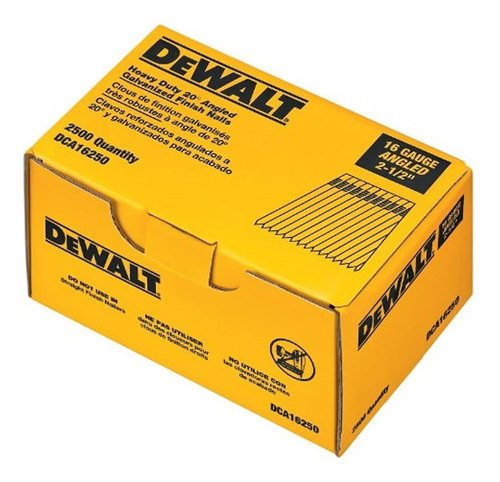 Dewalt Clavos Para Acabado, 2-1 / 2 Pulgadas, 16ga, 20 Grado
