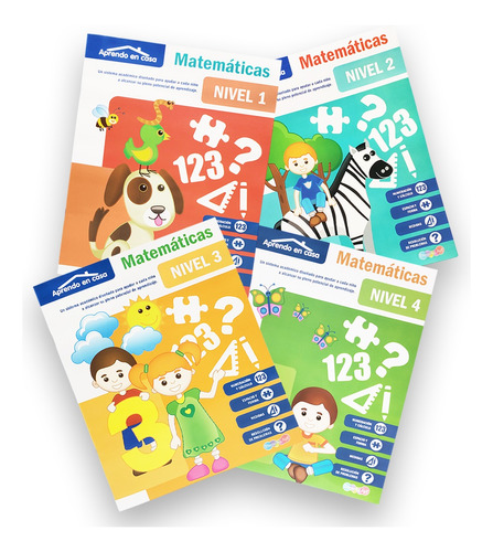 4 Libros De Matemáticas 4 Niveles Ejercicios Aprendo En Casa