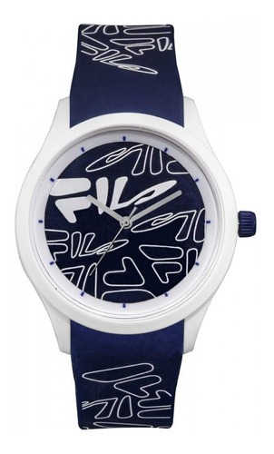Reloj Fila Unisex Azul Casual Mindblower 38129203 Color del bisel Blanco