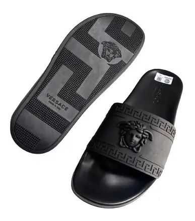 Sandalias | Sandalias Greca negro | Versace Hombre – Clasicraft