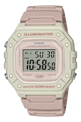 Reloj Casio W-218hc-4a2vcf Illuminator Alarm Chronograph D