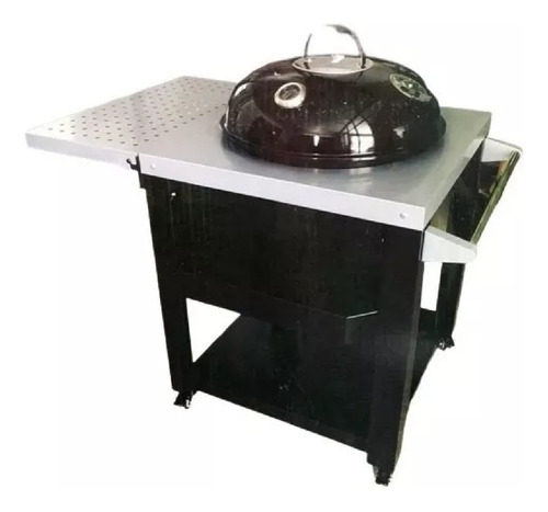 Asador Deluxe Trolly Con Mesa Lateral
