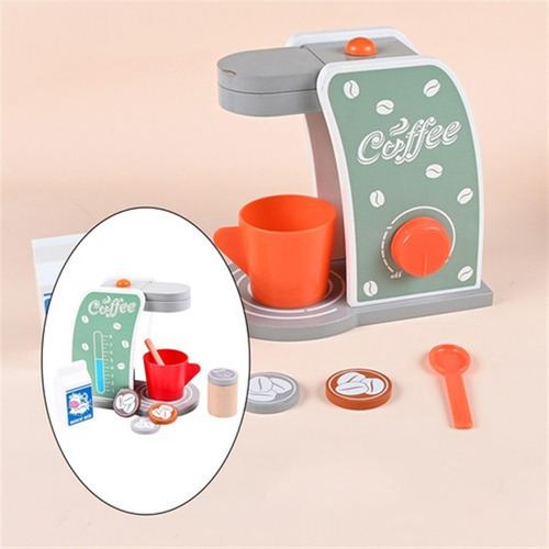 Cafetera De Madera Para Niños Con Forma De Casa De Juegos De