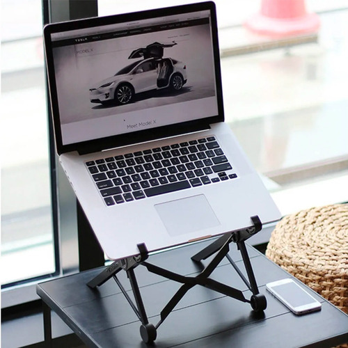 Base Soporte Notebook Tablet Vertical Plegable Cama Flexible