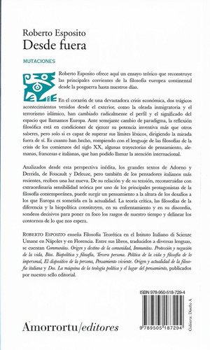 Desde Afuera - Roberto Esposito