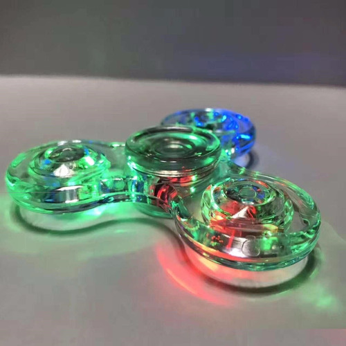 Spinner Acrilico Transparente Con Led + Envío 