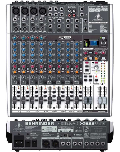 Behringer Xenyx X1622 Mixer 12 Canales Efectos Comp Usb